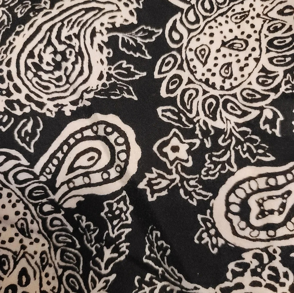 0050. ECU ~ Lauren by Ralph Lauren ~ Paisley Stretch Skirt w/ Hidden Zipper! - Picture 4 of 6